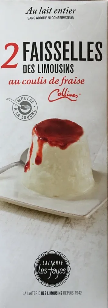 Faisselles des Limousins au coulis de fraise