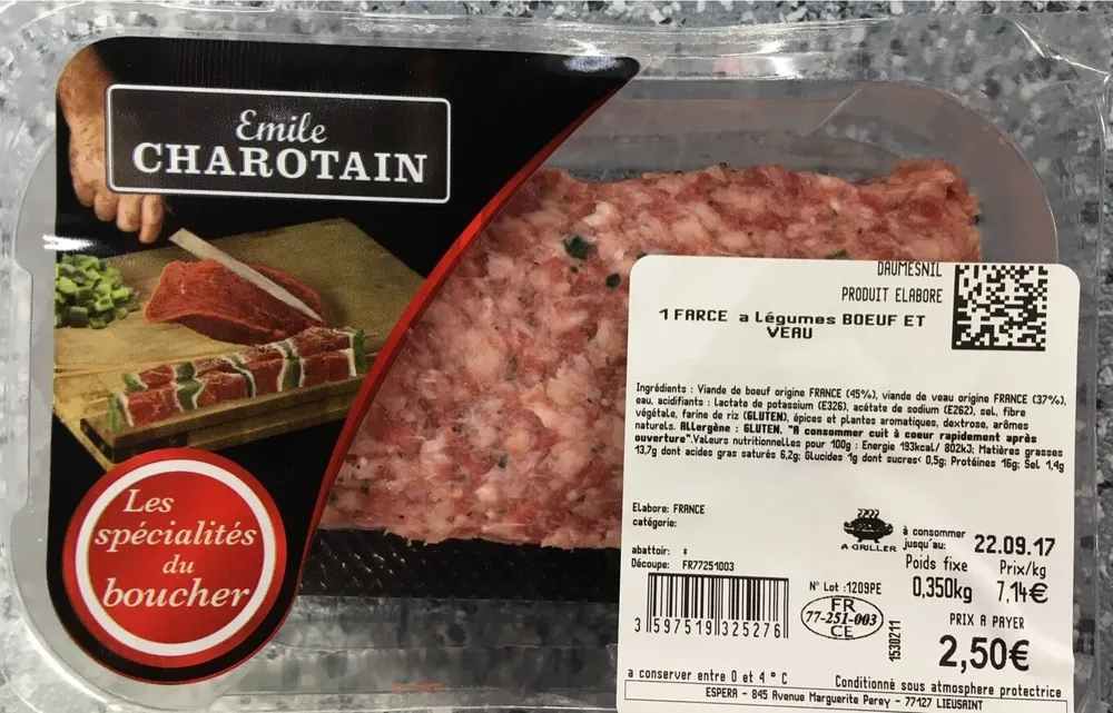 farce boeuf et veau