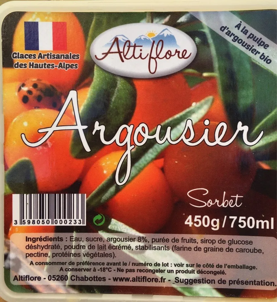 Sorbet argousier