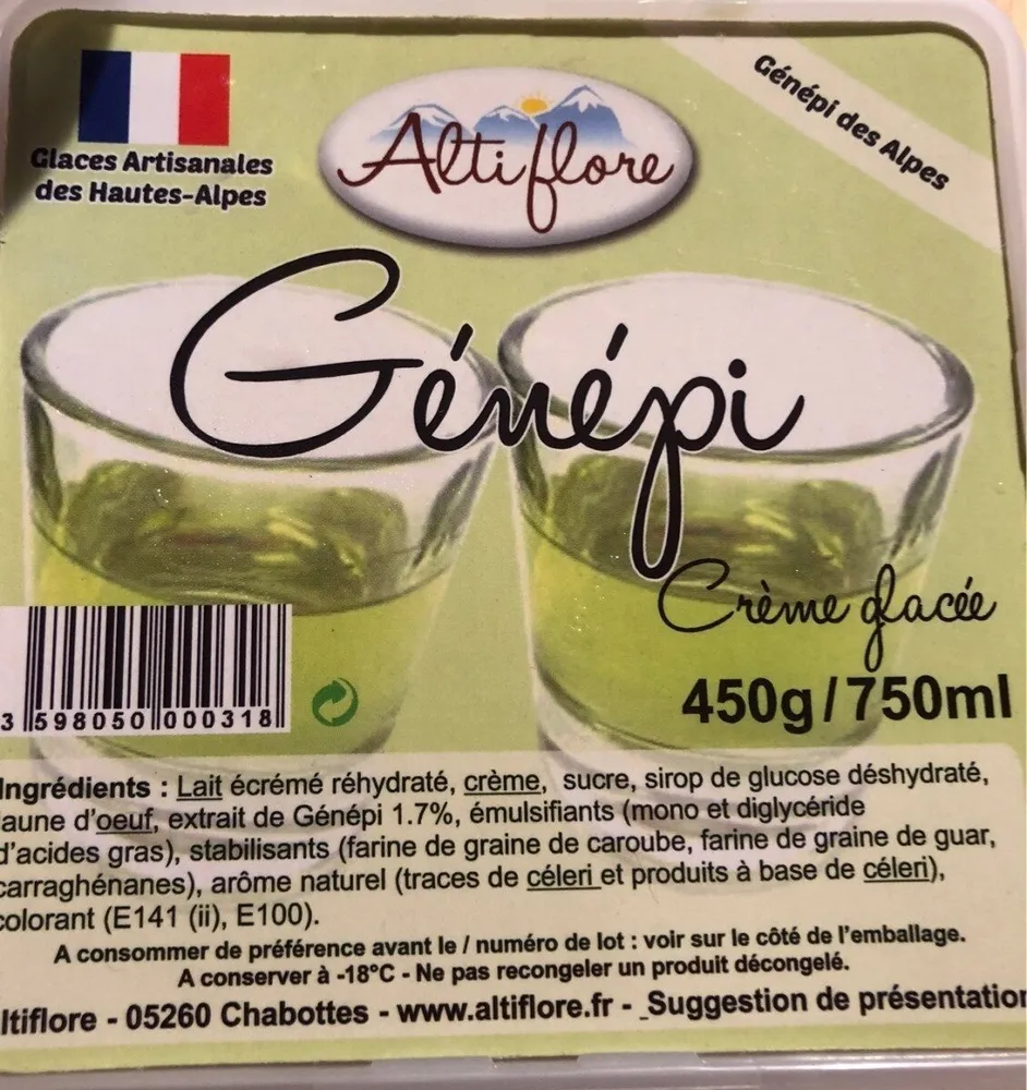 Crème glacée Génépi