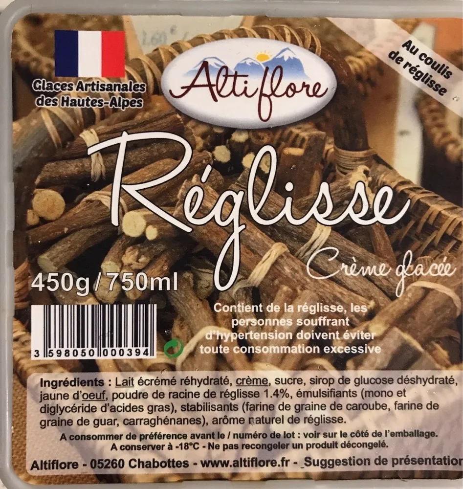 Crème glacée Réglisse