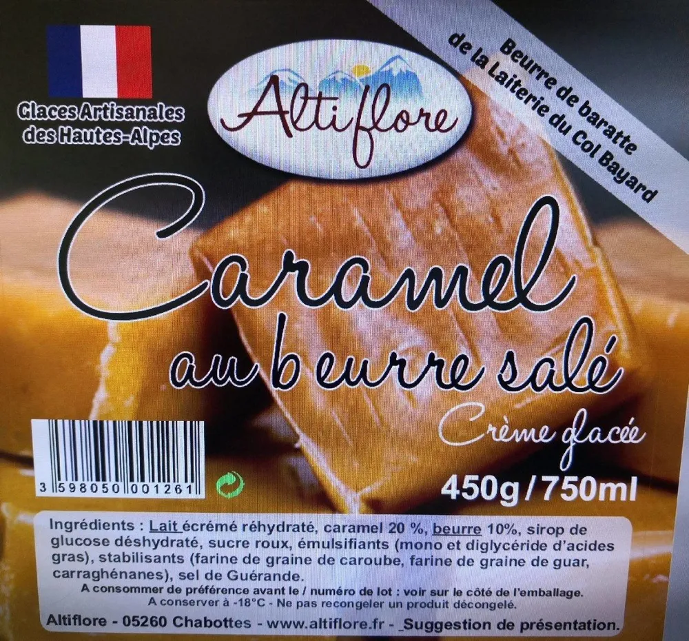 Crème glacée caramel au beurre salé