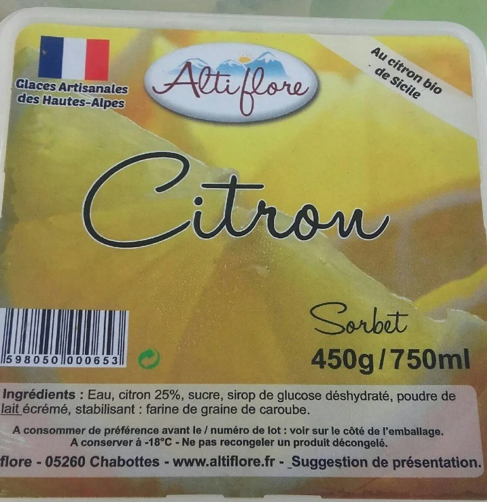 Sorbet citron