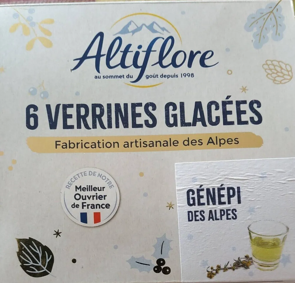 Verrines glacée génépi
