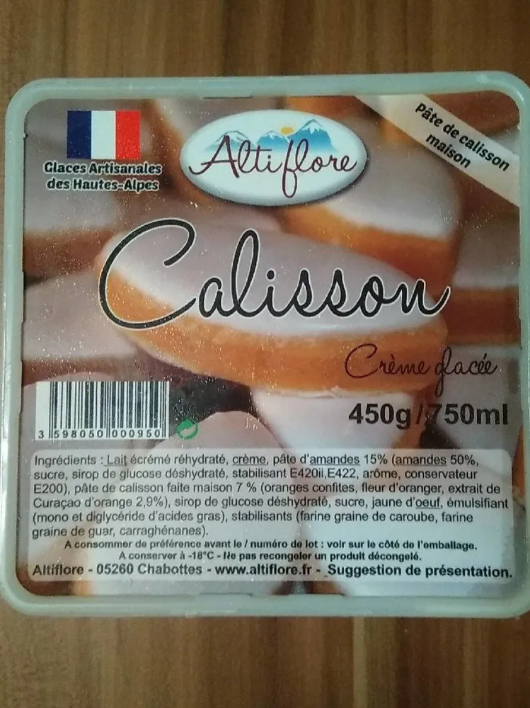 Crème glacée Calisson