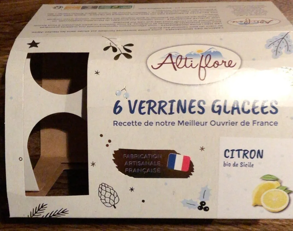 Verrines glacées citron