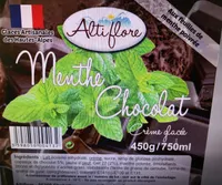 Crème glacée artisanale menthe chocolat