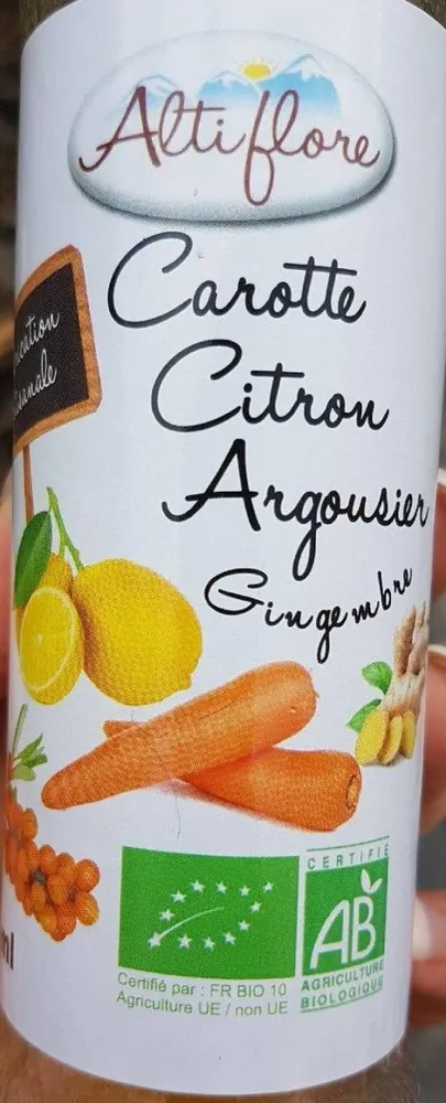 Boisson Carotte citron argousier