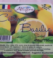 Sorbet citron basilic