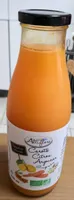 Boisson, carotte, argousier, citron, gingembre