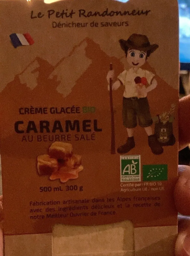 Crème glacée bio caramel beurre dalé