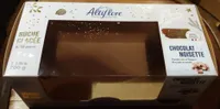 Bûche chocolat noisette