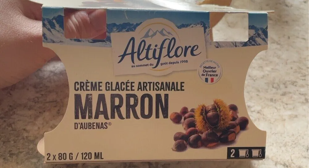 Creme galcee artisanale Marron d’Aubenas