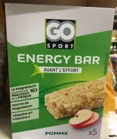 Energy bar avant l'effort saveur pomme x5