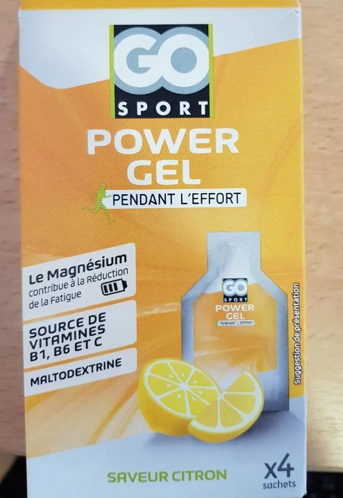 Go Sport Power gel citron