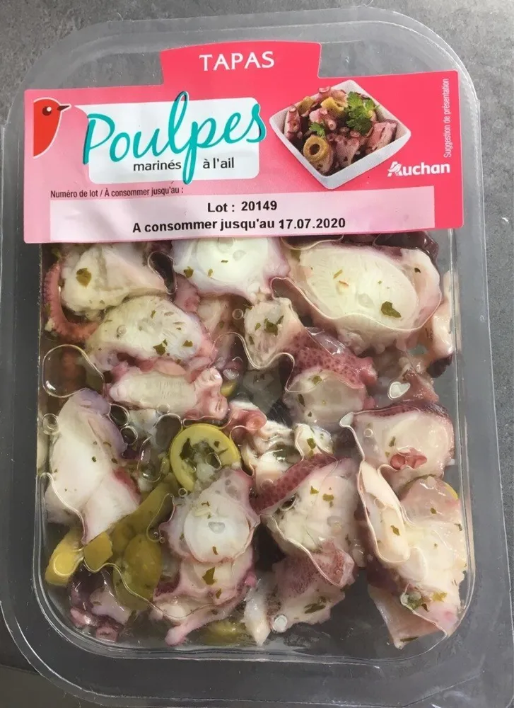 Poulpes marinés à l'ail