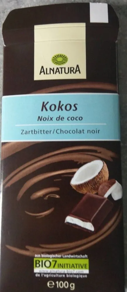 Chocolat noir noix de coco