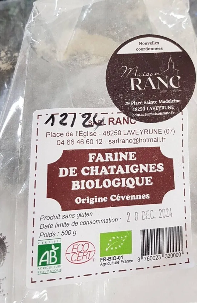 Farine de châtaigne bio