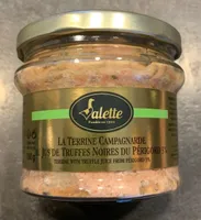 La terrine campagnarde au jus de truffes noires du perigord
