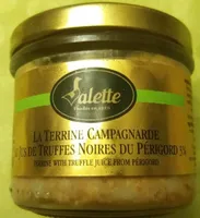 Terrine campagnarde au jus de truffes noires du perigord 3%