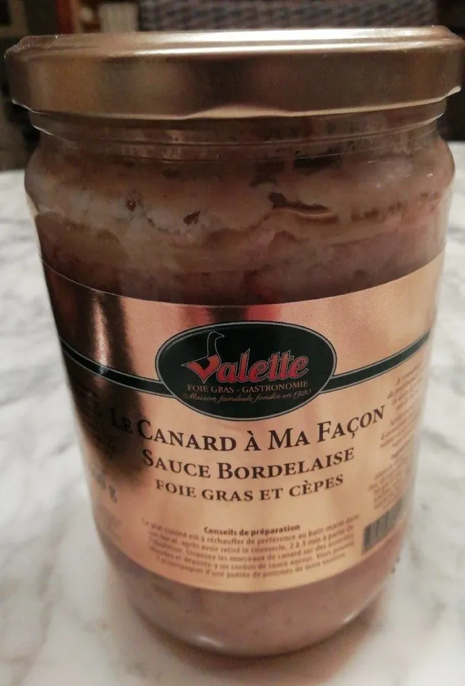 Le canard à ma façon Sauce Bordelaise