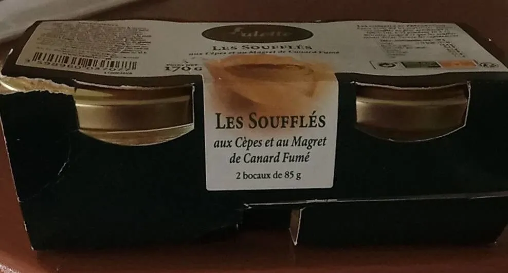 Les soufflés aux cèpes et au magret de canard fumé