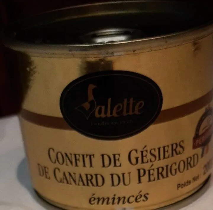 Confit de gésiers de canard du Périgord