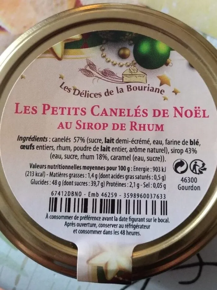 Les petits canelés de noël