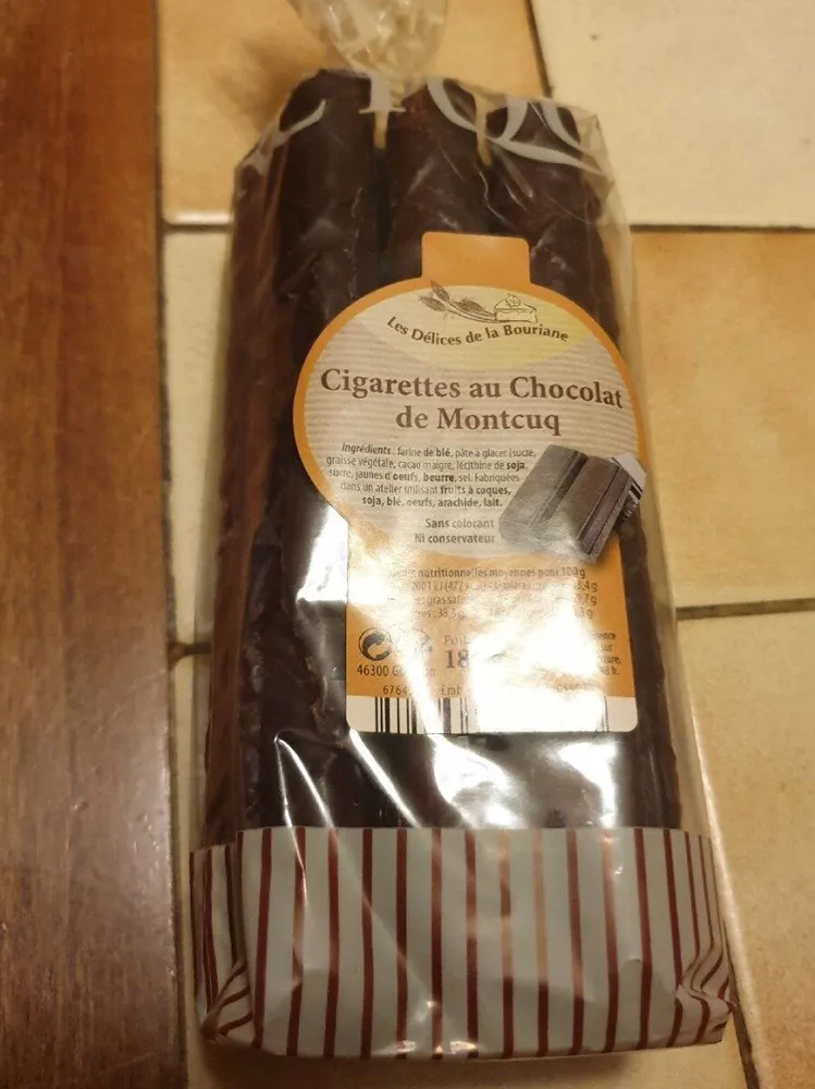 Cigarettes au chocolat de Montcuq