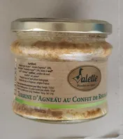 Terrine d'agneau au confit de rhubarbe rouge Bio