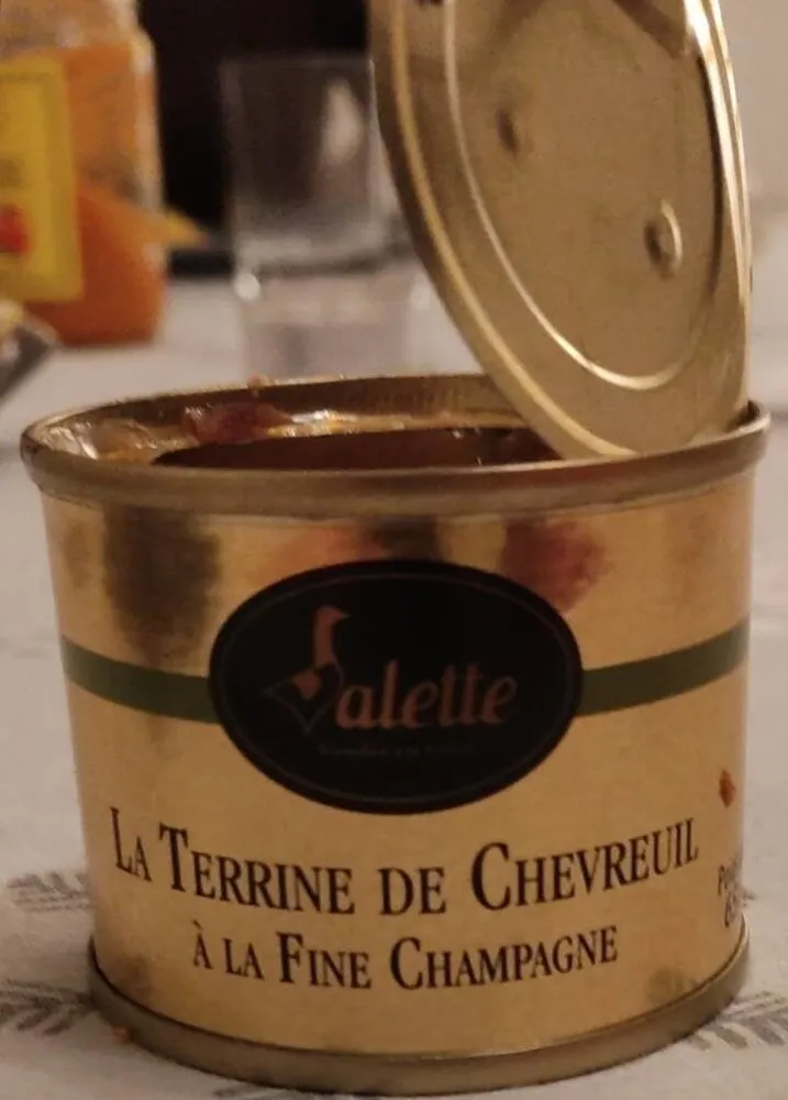 La terrine de chevreuil à la fine champagne