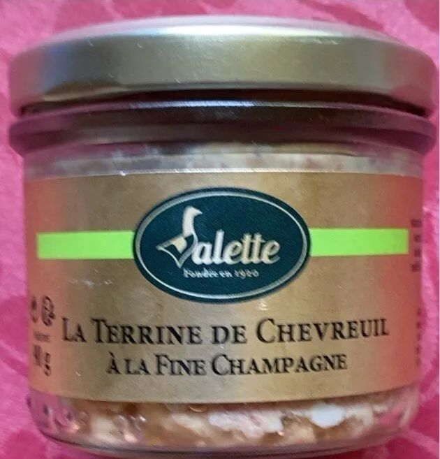La terrine de chevreuil à la fine champagne