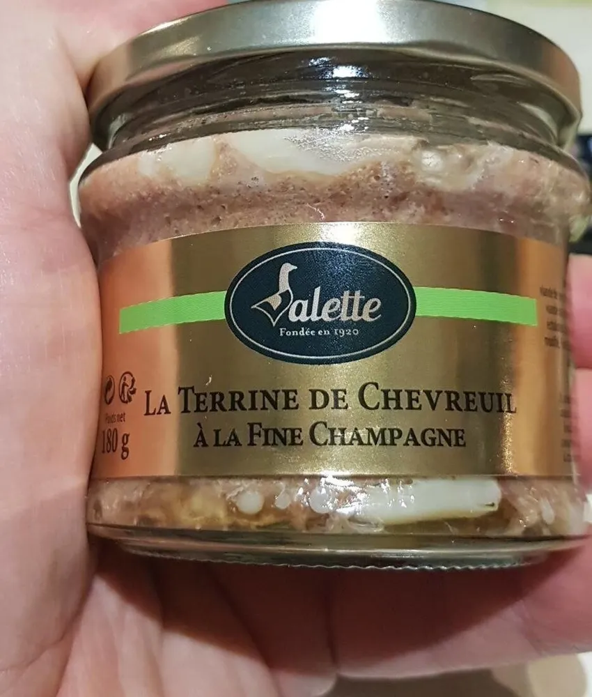 Terrine de chevreuil à la fine Champagne