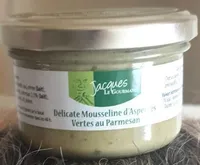 Délicate mousseline d'asperges vertes au parmesan