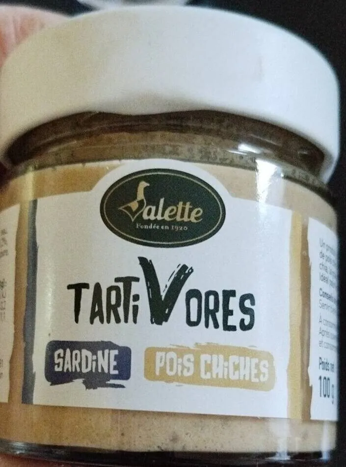 Tartivores sardines pois chiches