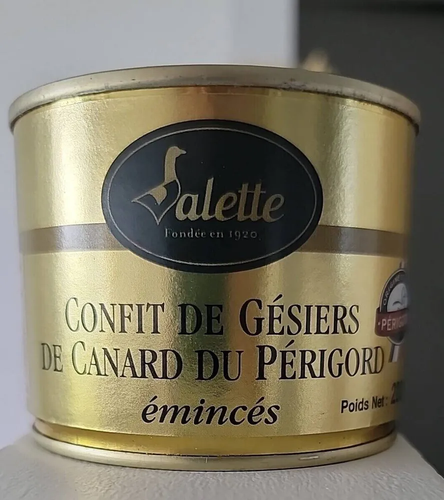 Confit de gésiers de canard Du Périgord