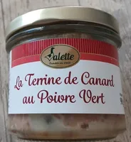 La terrine de canard au poivre vert