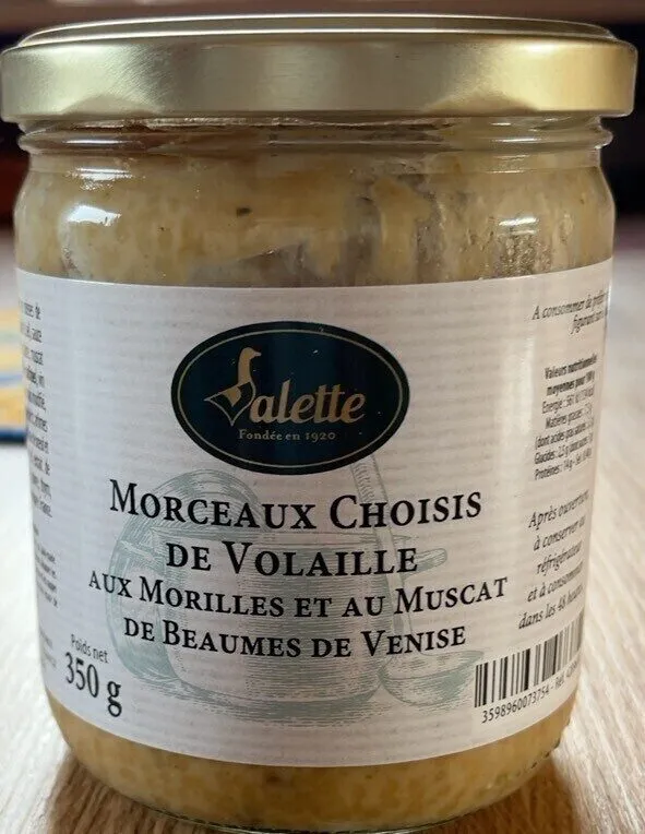 Volaille aux morilles et muscat