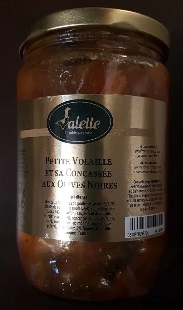 Volaille aux olives noires