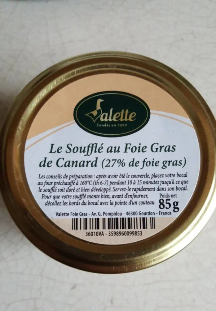 E SOUFFLÉ AU FOIE GRAS DE CANARD