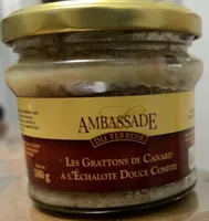 Les gratons de canard à l’échalote confite
