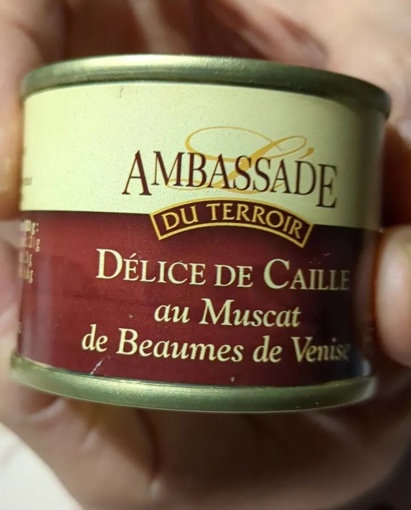 Délice de caille au muscat de Beaumes de Venise