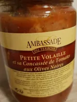 Petite volaille et sa concassée de tomate aux olives noires