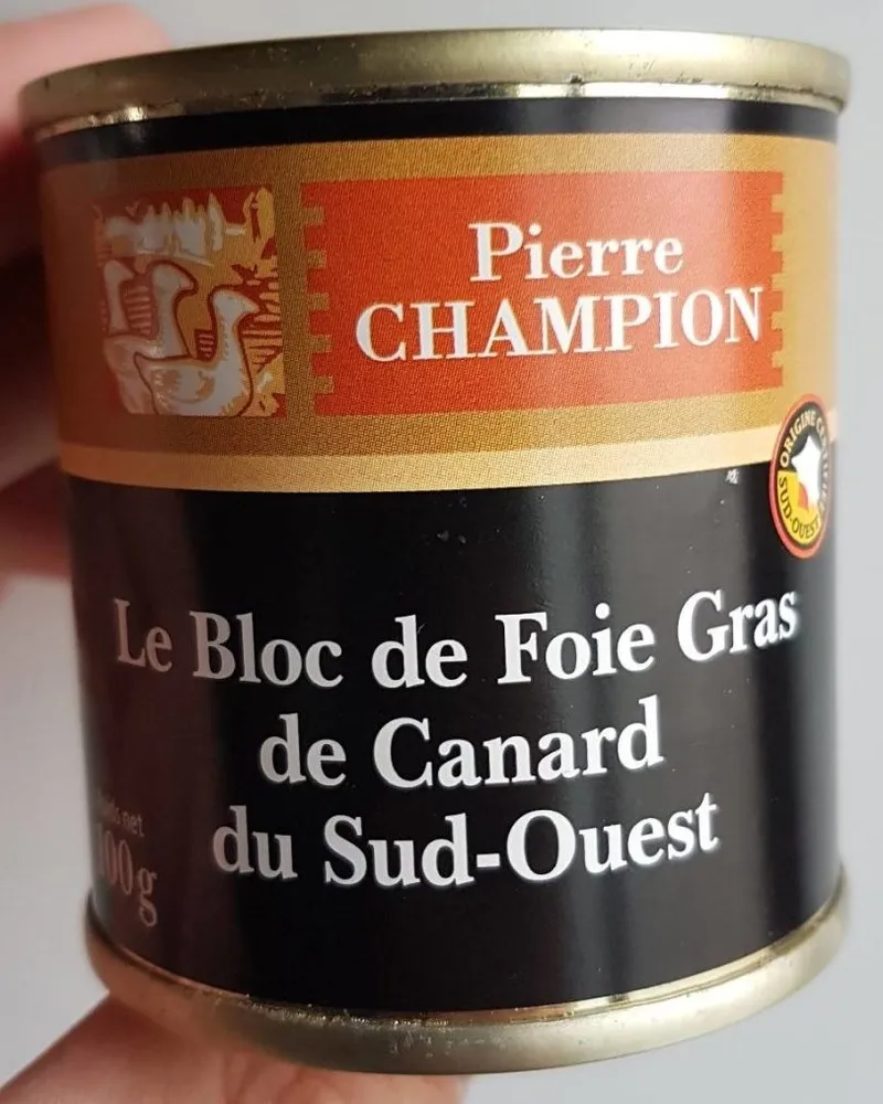 Bloc de foie gras de canard du Sud Ouest