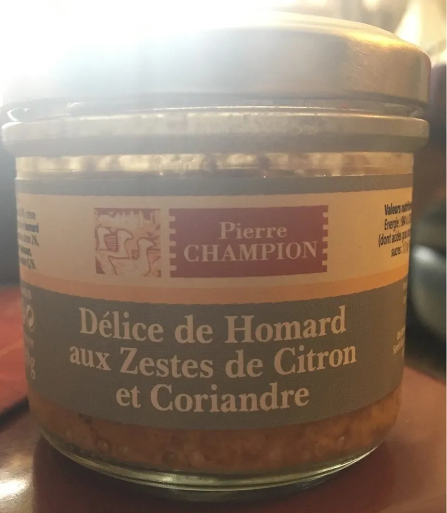 Delice de Homard aux zestes de citron et Coriandre