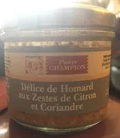 Delice de Homard aux zestes de citron et Coriandre