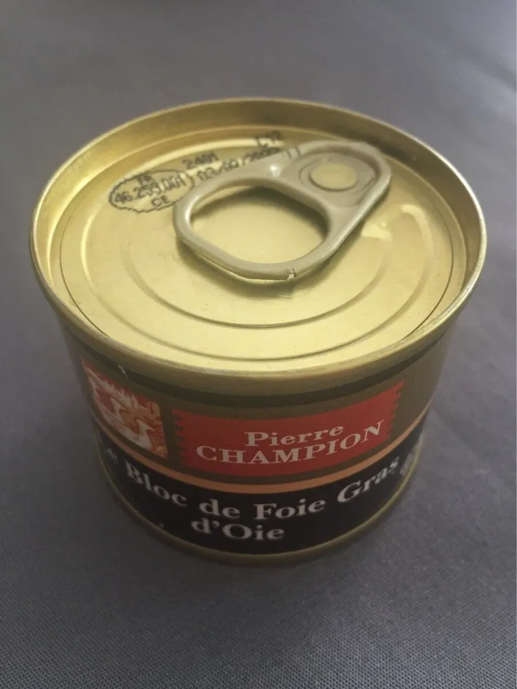 Le bloc de foie gras d'oie