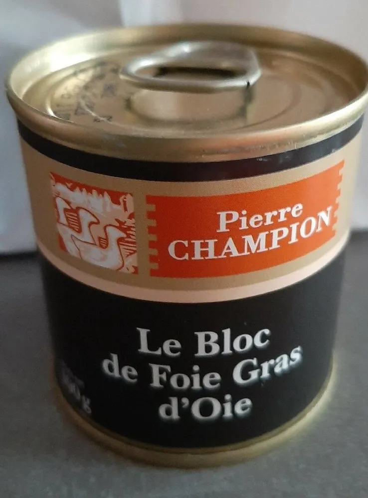 Le bloc de foie gras d'oie