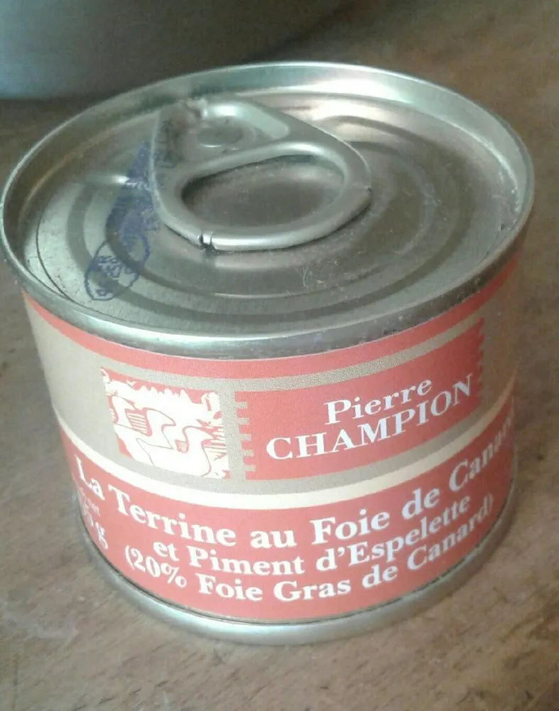 Terrine au foie de canard et piment d'espelette