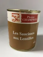Les saucisses aux lentilles